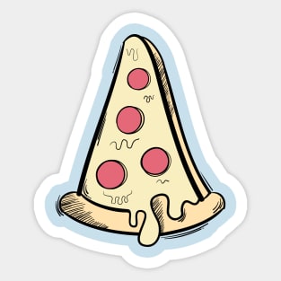 Pizza slice Art Sticker